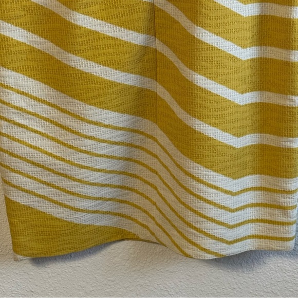 The Limited Yellow and White Striped Mini Dress - Picture 9 of 10